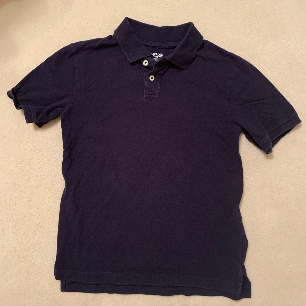 * $5 with $15+ bundle *  Cherokee navy polo shirt size medium